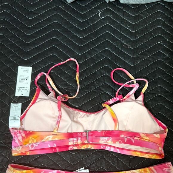 Cupshe Tropical Pink and Yellow Bikini - Picture 7 of 8